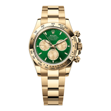 Rolex Yellow Gold Cosmograph Daytona New Release 2025 Green Dial Reference 126508 - WatchesOff5th